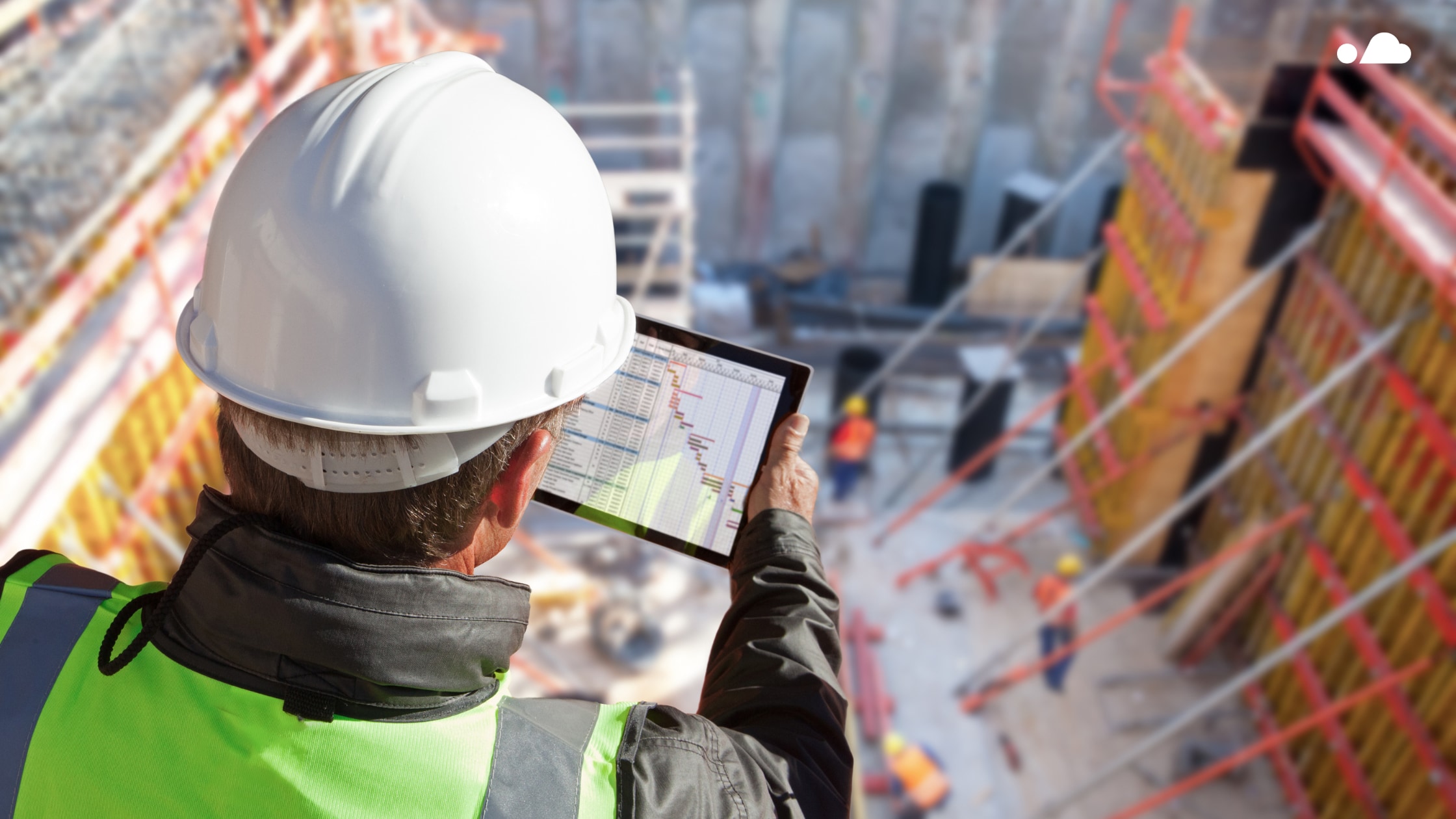 Construction project manager at jobsite
